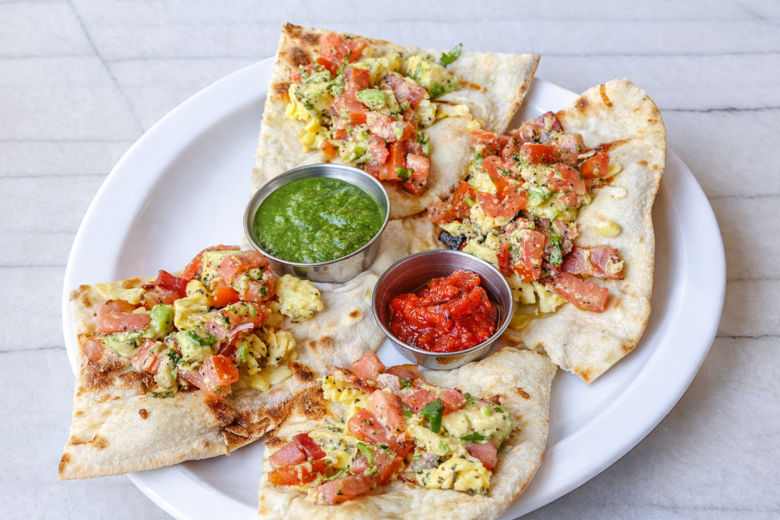 Avocado naan at INDYA brunch in San Diego