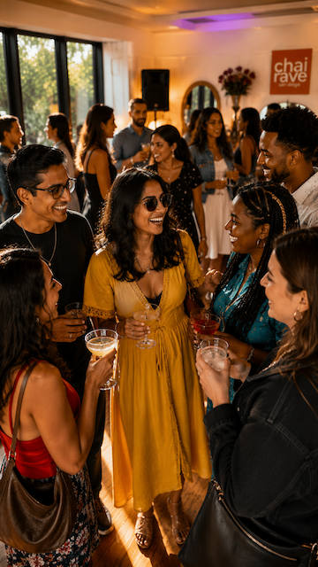 Guests at a private event party at INDYA San Diego