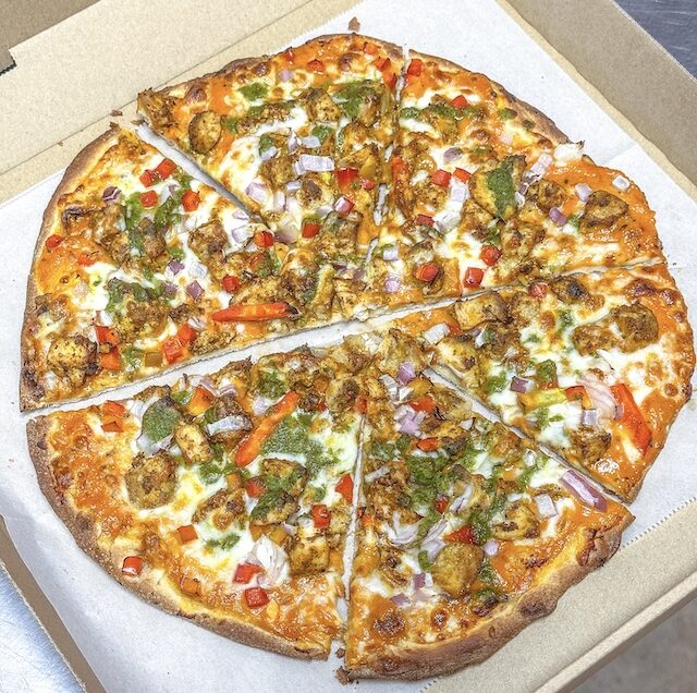 Tandoori pizza happy hour special at INDYA